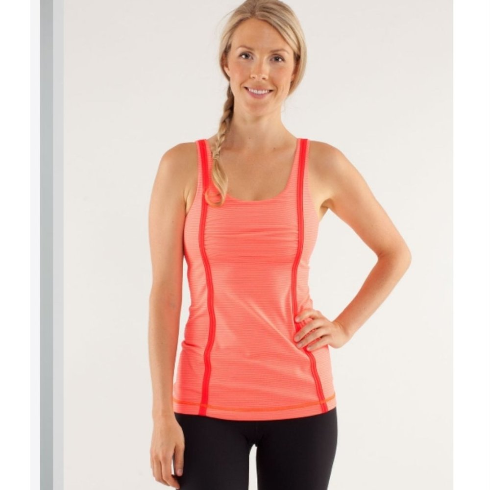 Lululemon Wholehearted Striped Flare Tank Top 4